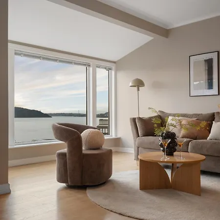 Daire Exclusive Overlooking The Fjord Bergen